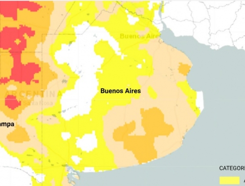 Alerta casi el 30% del país está con sequía y hay una provincia con un riesgoso 80%