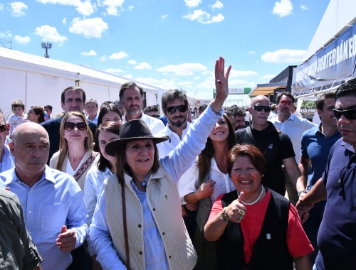 Patricia Bullrich llevó el debate político a Expoagro y defendió la reforma laboral y la baja de retenciones
