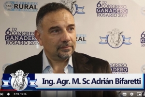 Ing. Agr. Adrián Bifareti en el 6to Congreso Ganadero Rosario 2019